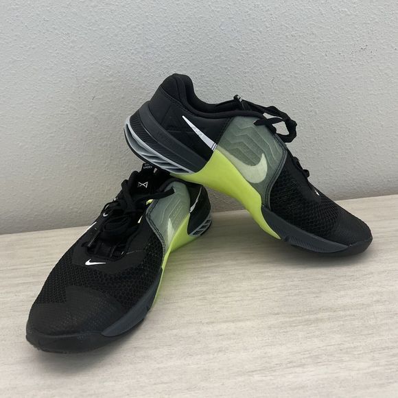 Nike CZ88281 017 Metcon 7 Men’s Sz 10 Training Crossfit Running Shoes Black Volt - Picture 7 of 9